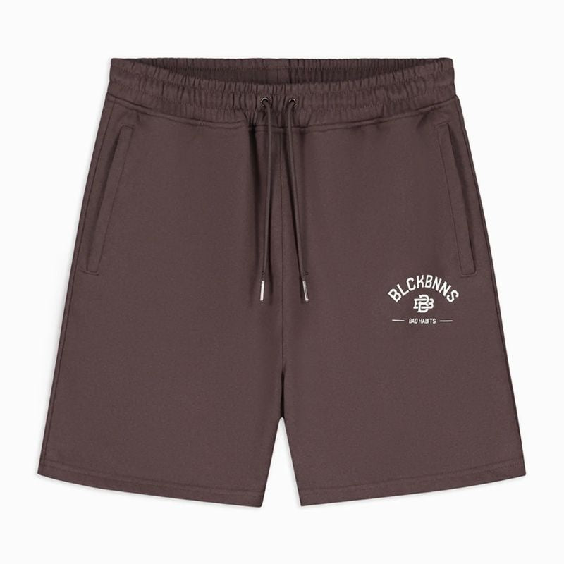 Bruine sweatshort Bad Habits - Capuchon Fashion