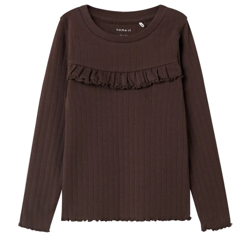 Bruine top Lalla - Capuchon Fashion