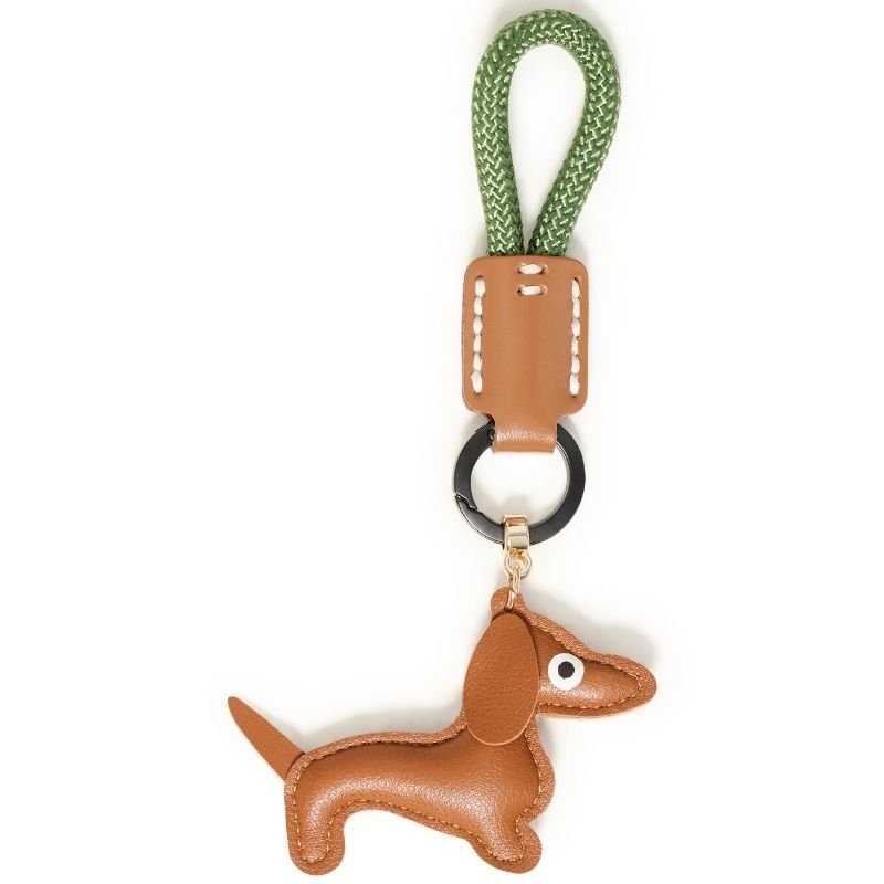 Cacao Nibs woven coated keyhanger Asa - Capuchon Fashion