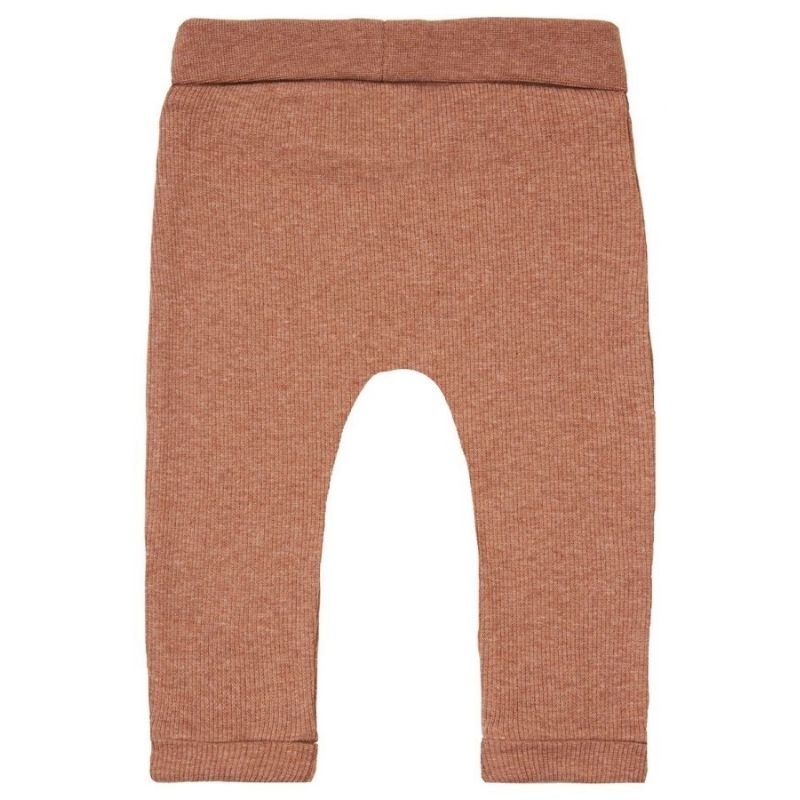 Cafe Au Lait Melange rib broekje Naura - Capuchon Fashion