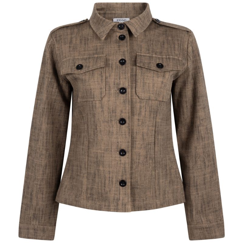 Camelbruine structured jacket Milou - Capuchon Fashion