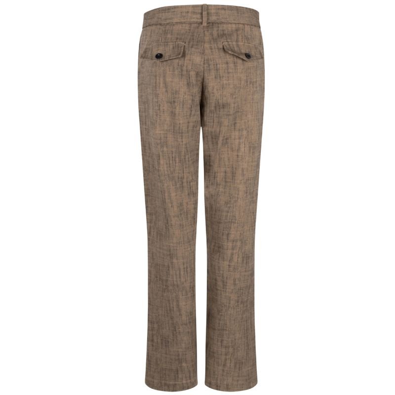 Camelbruine structured travel flairbroek Belamy - Capuchon Fashion