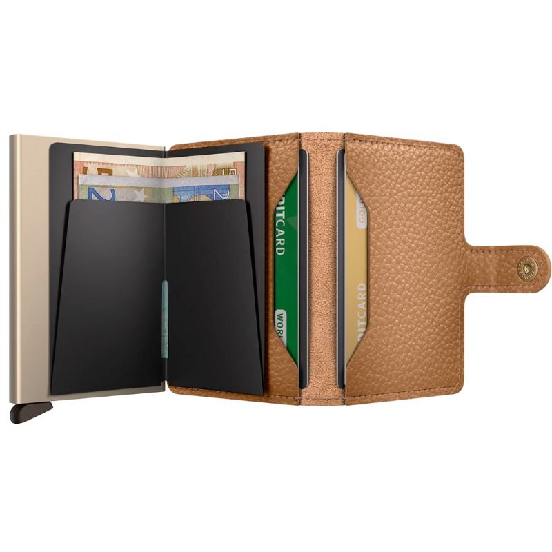 Cappuccino miniwallet Pebble - Capuchon Fashion