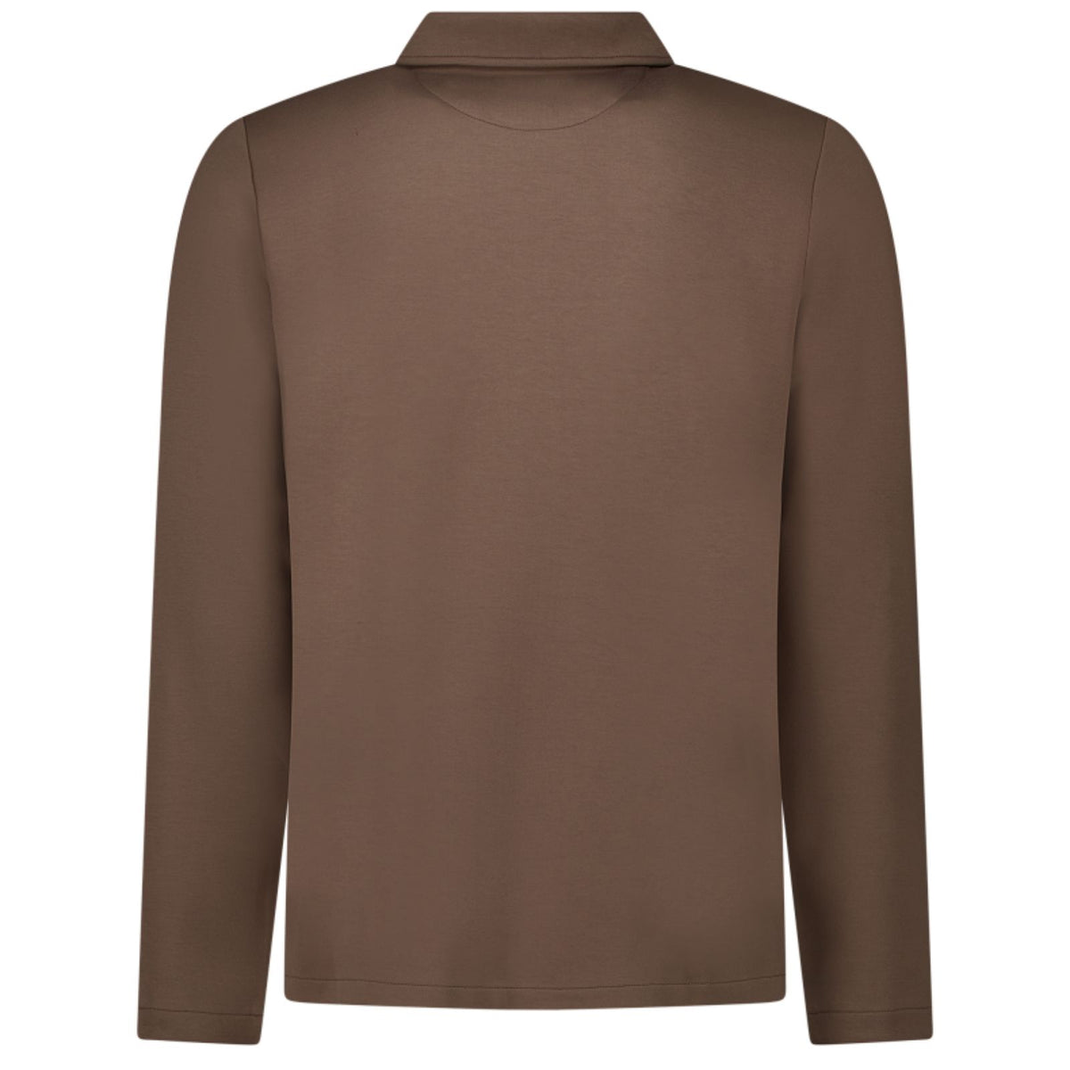 Lichtbruin katoenen zip vest Moylan