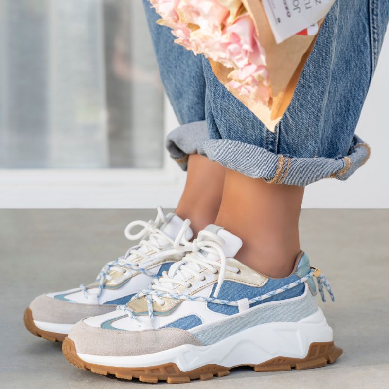 Champagne sneaker Bonney Denim - Capuchon Fashion