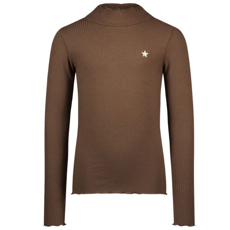 Choco basic longsleeve rib coll Eef - Capuchon Fashion