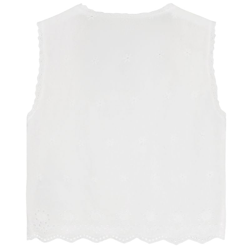 Cloud sleeveless embroidery Shirt 970854 - Capuchon Fashion