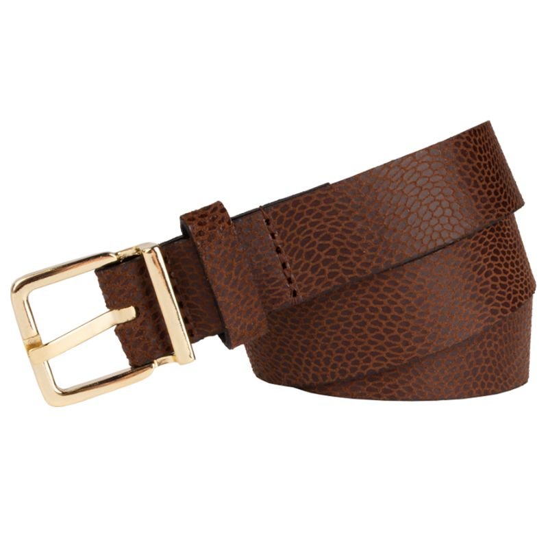 Cobra Brown geprinte riem 25227 - Capuchon Fashion