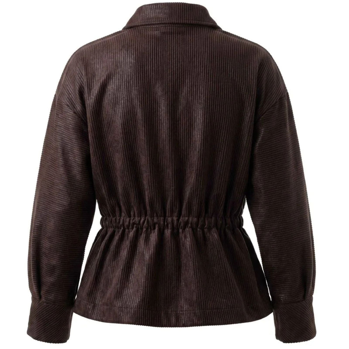 Coffeebruine drawstring jacket 633138 - Capuchon Fashion