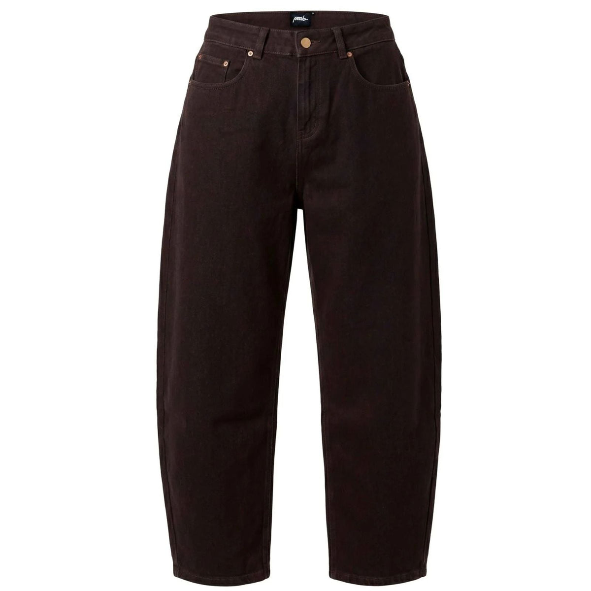Coffeebruine jeans pantalon 633190 - Capuchon Fashion