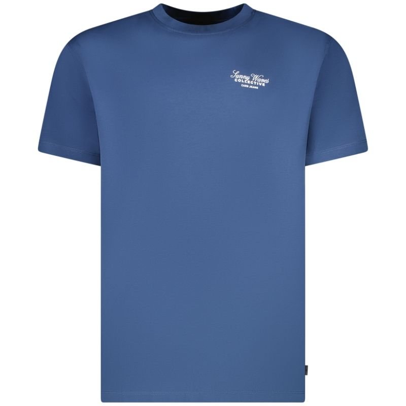 Donkerblauw ronde hals t-shirt Keyno - Capuchon Fashion