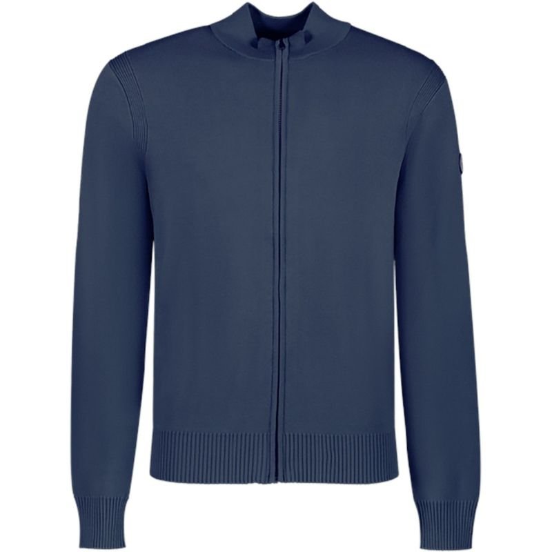 Donkerblauw zipper vest Taynor - Capuchon Fashion