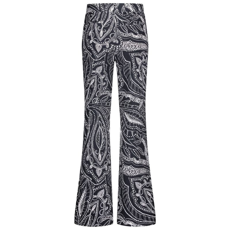 Donkerblauwe broek Marilon summer dot - Capuchon Fashion