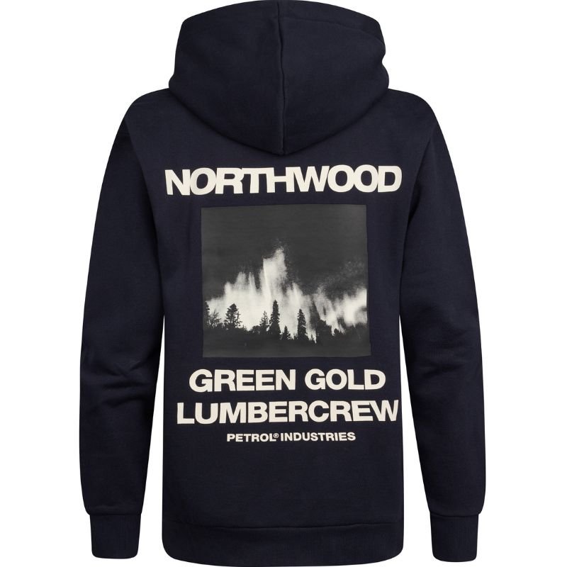 Donkerblauwe hooded sweater SWH391 - Capuchon Fashion