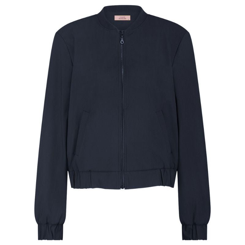 Donkerblauwe jacket Benja bomber - Capuchon Fashion
