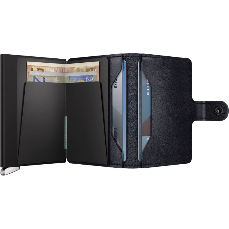 Donkerblauwe premium miniwallet Basco Ink - Capuchon Fashion