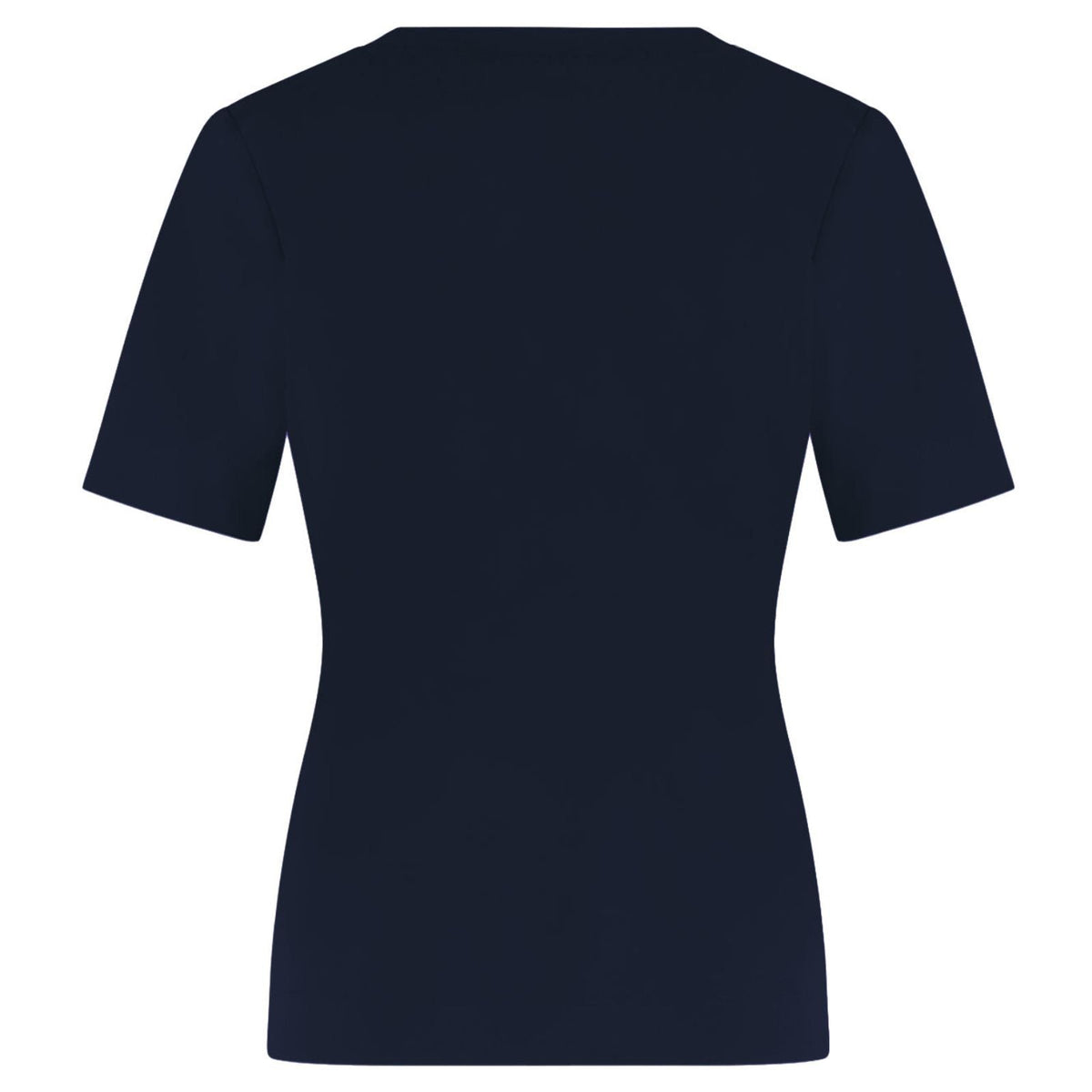 Donkerblauwe ronde hals tee Travel - Capuchon Fashion