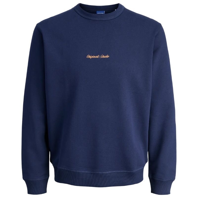 Donkerblauwe sweater crew Norrebro - Capuchon Fashion
