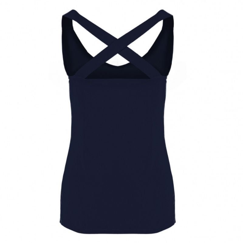 Donkerblauwe top Mirai Basic - Capuchon Fashion