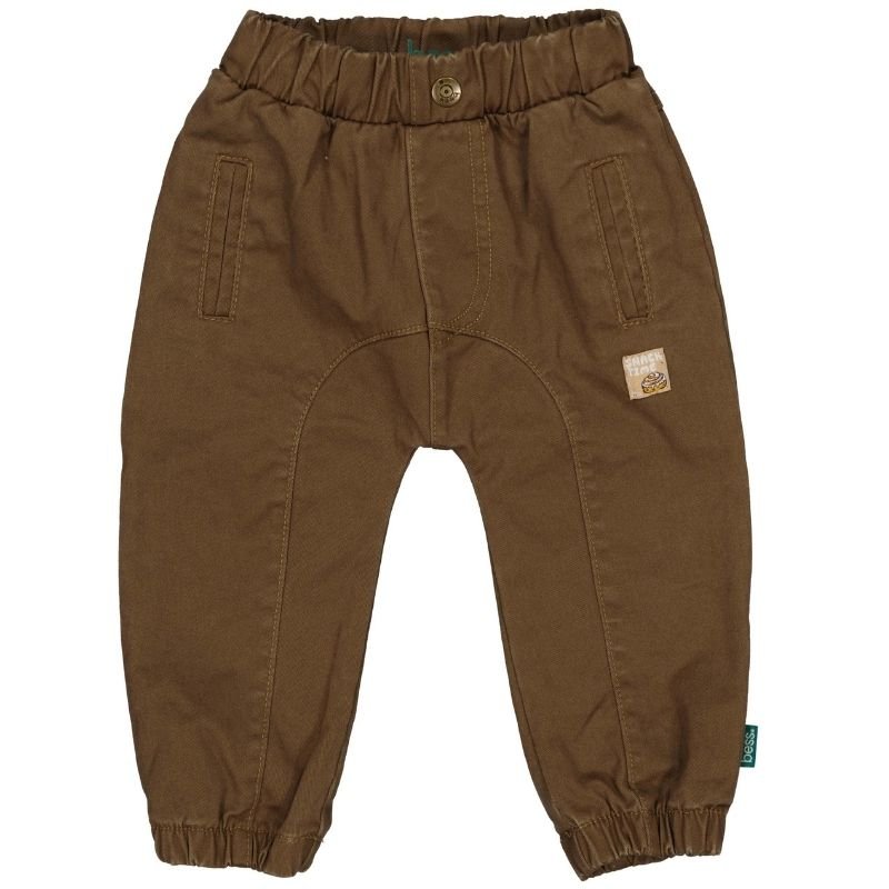 Donkerbruin broekje Woven 261018 - Capuchon Fashion