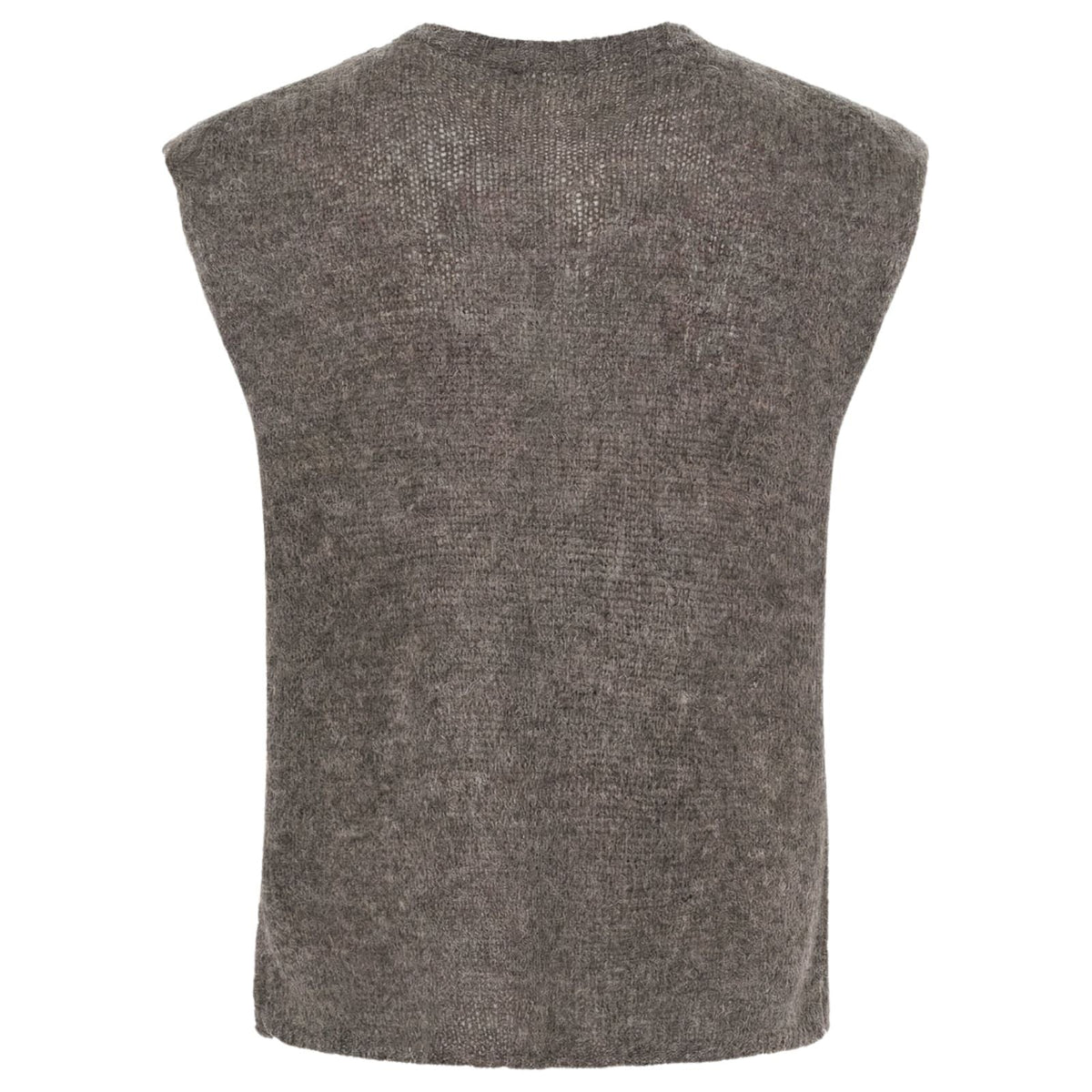 Donkerbruin gemeleerde waistcoat Cosima - Capuchon Fashion