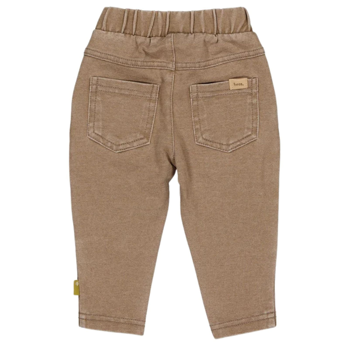 Donkerbruin jogdenim broekje Amor - Capuchon Fashion