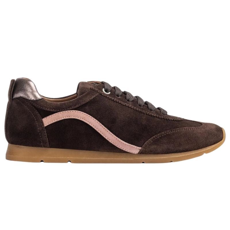 Donkerbruin met roze sneaker Dalai - Capuchon Fashion