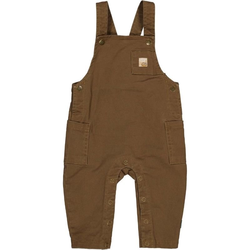 Donkerbruine dungaree Woven 261011 - Capuchon Fashion