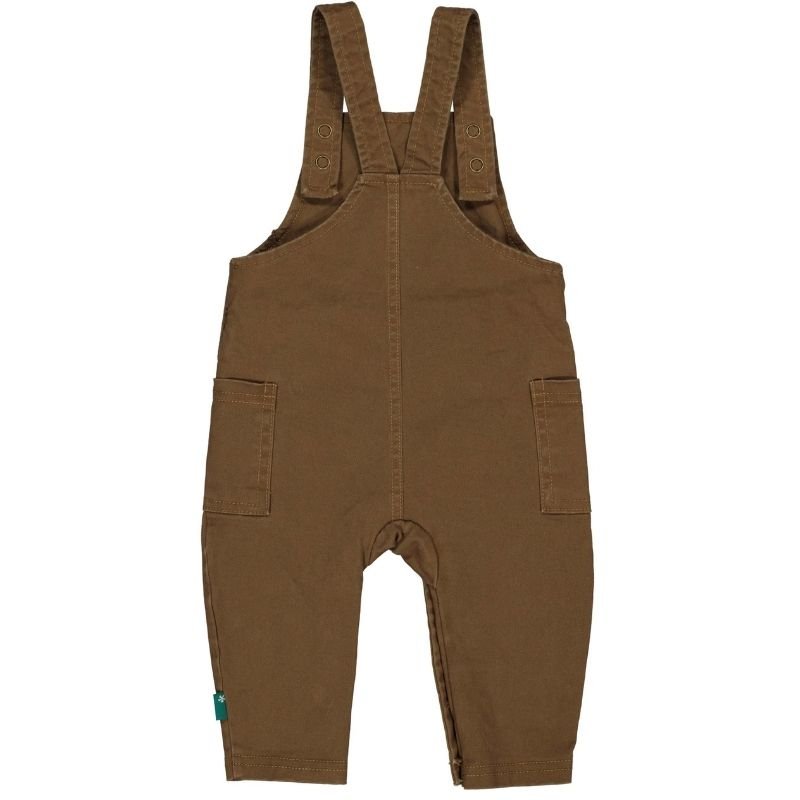 Donkerbruine dungaree Woven 261011 - Capuchon Fashion