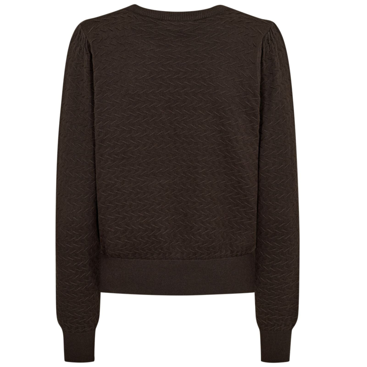 Donkerbruine jacquard pullover Dodo - Capuchon Fashion