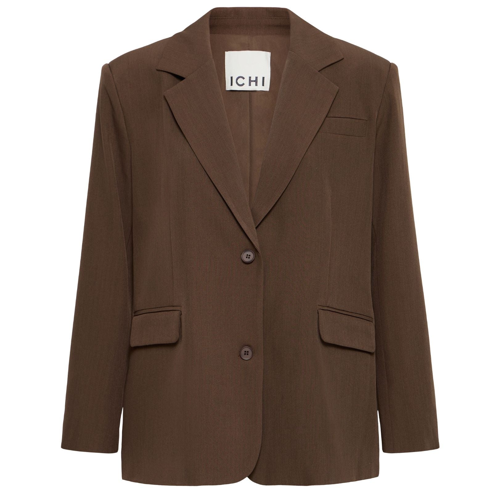 Donkerbruine oversized blazer Fava - Capuchon Fashion