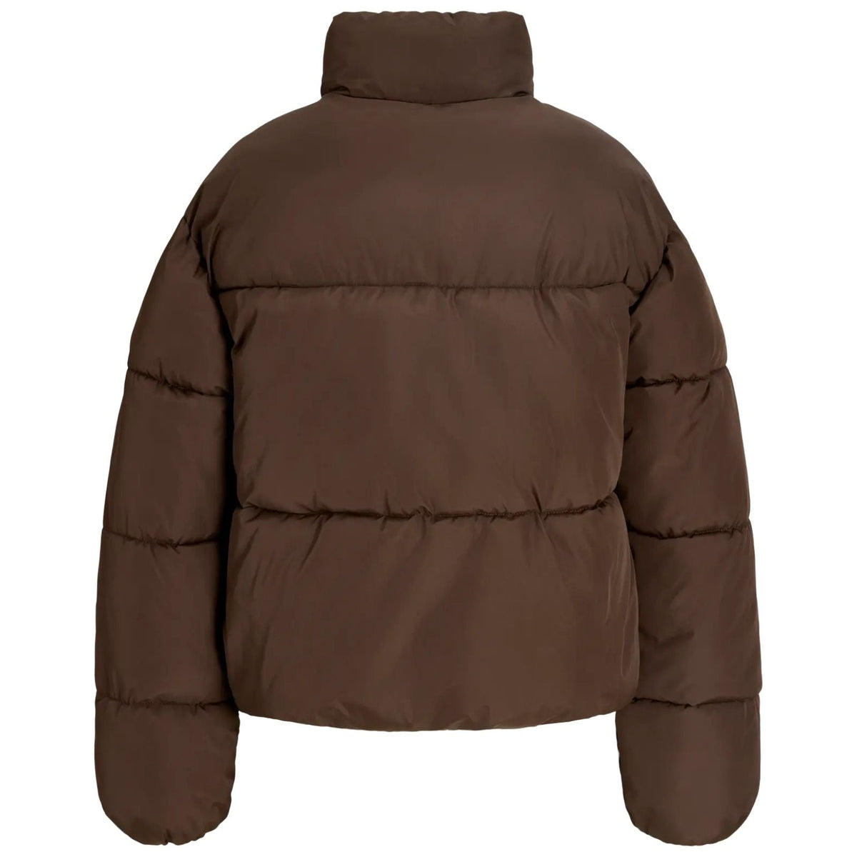 Donkerbruine puffer jacket Maeve - Capuchon Fashion