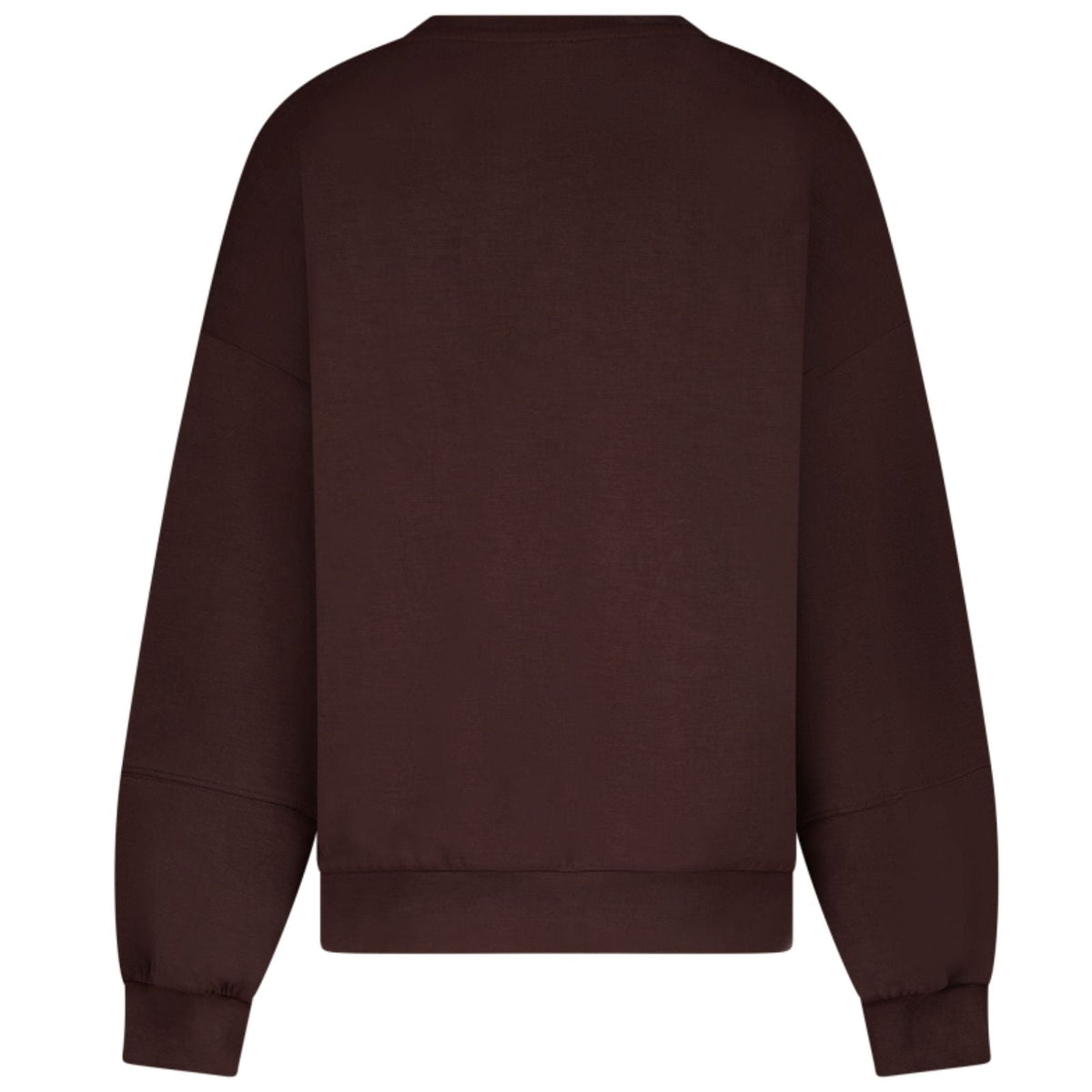 Donkerbruine ronde hals sweater Remi - Capuchon Fashion