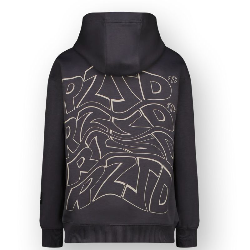 Donkergrijze backprint hoodie Noby - Capuchon Fashion