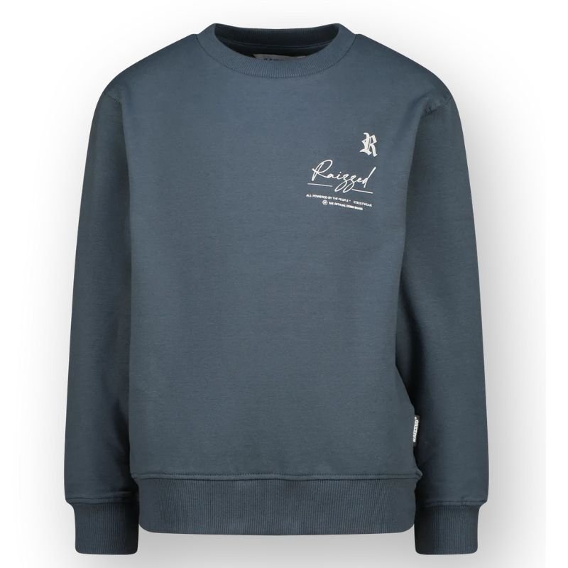 Donkergroen geprinte sweater Nile - Capuchon Fashion