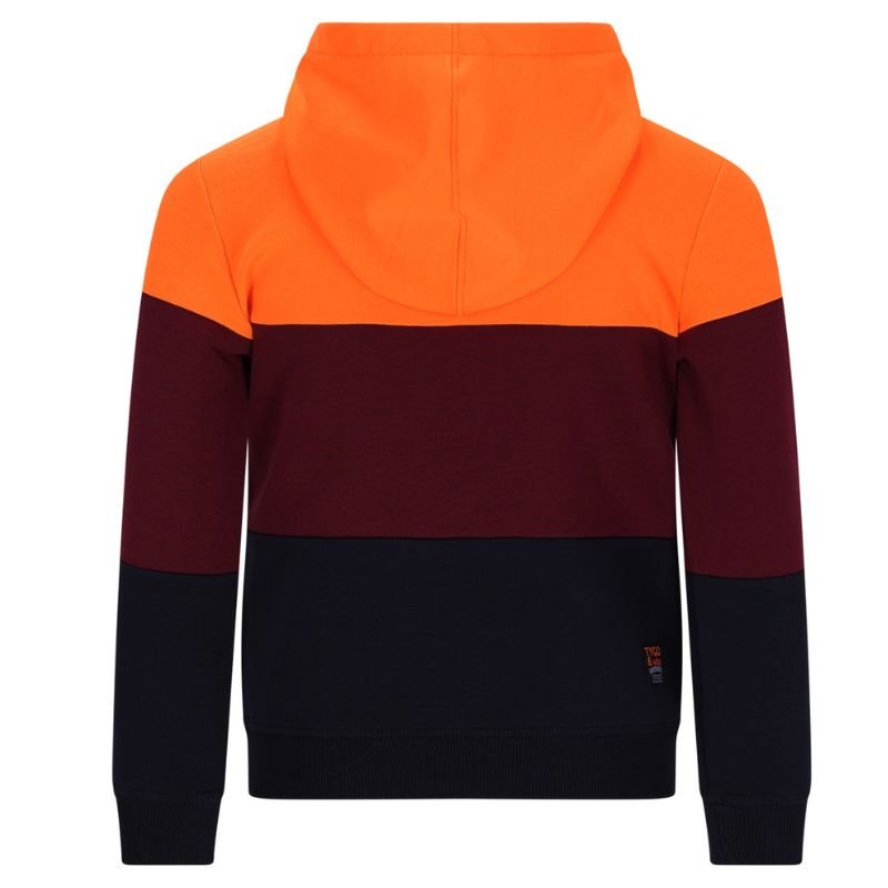 Donkerrode hoodie Hessel - Capuchon Fashion