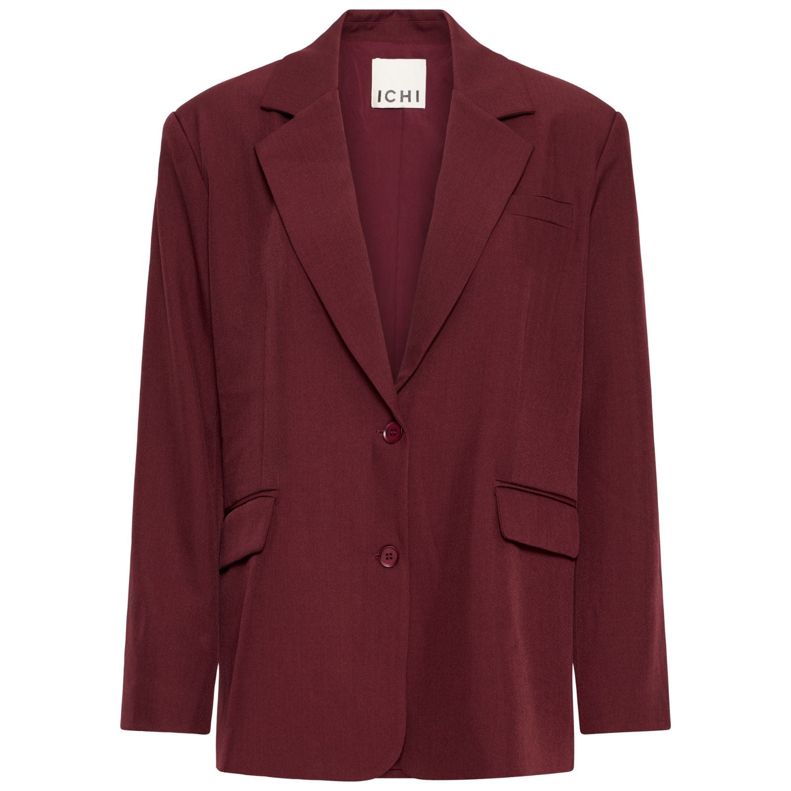 Donkerrode oversized blazer Fava - Capuchon Fashion