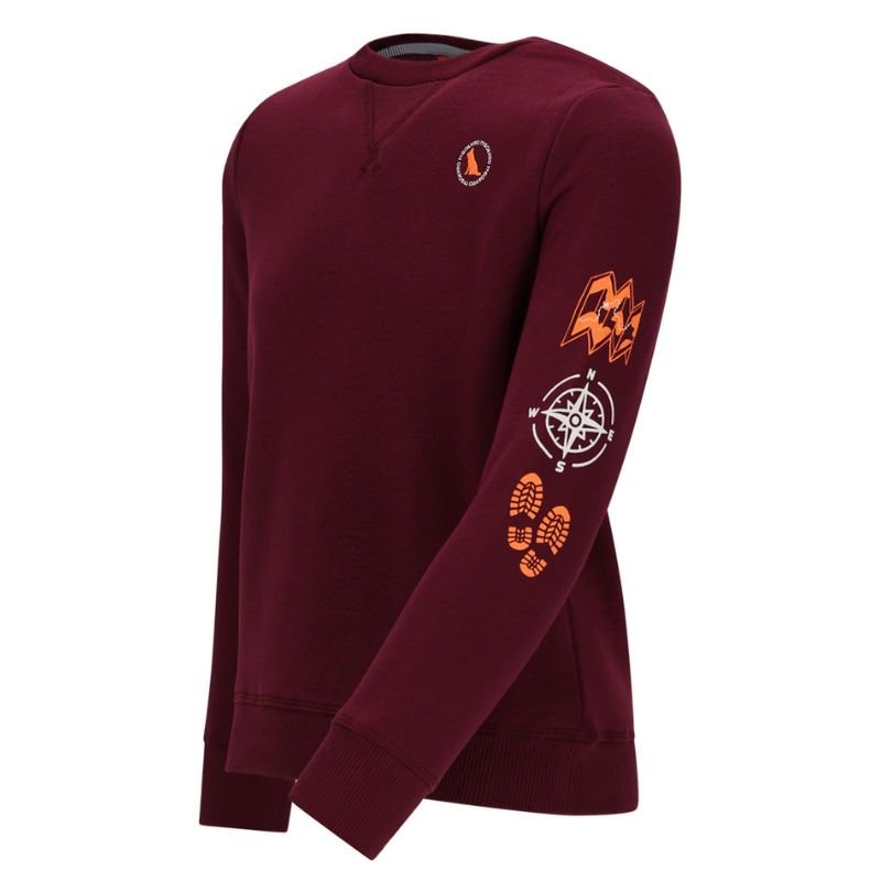 Donkerrode sweater Sven - Capuchon Fashion