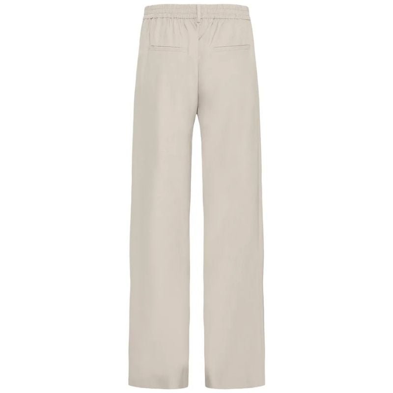 Dove Melange woven wide pantalon Fava - Capuchon Fashion