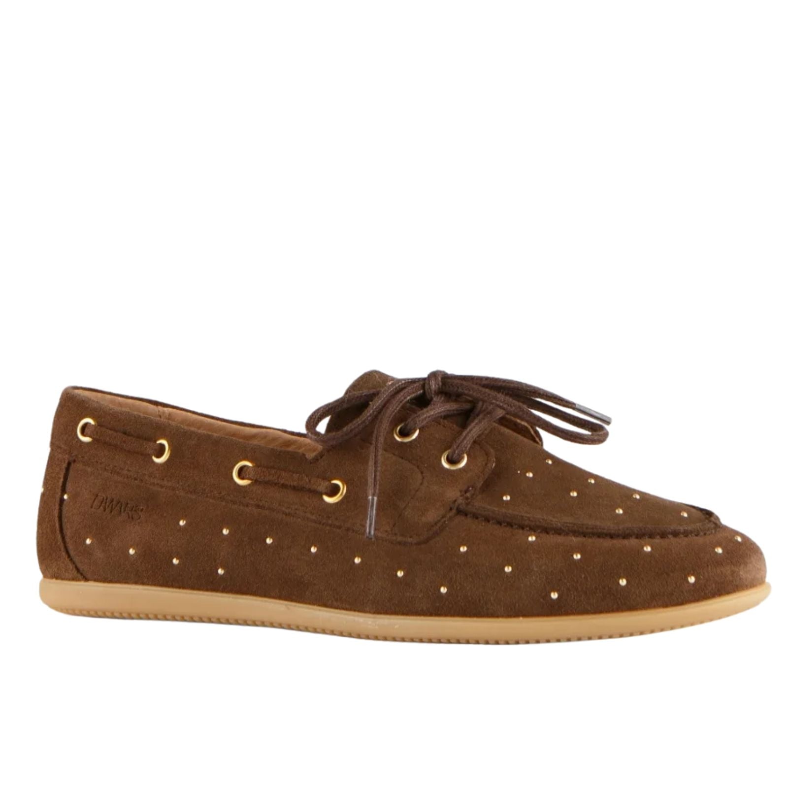 Donkerbruine mocassin Latty Small Studs