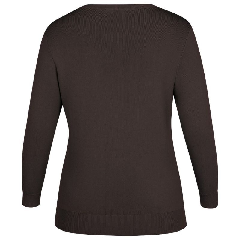 Espresso 3/4 sleeve pullover Luna - Capuchon Fashion