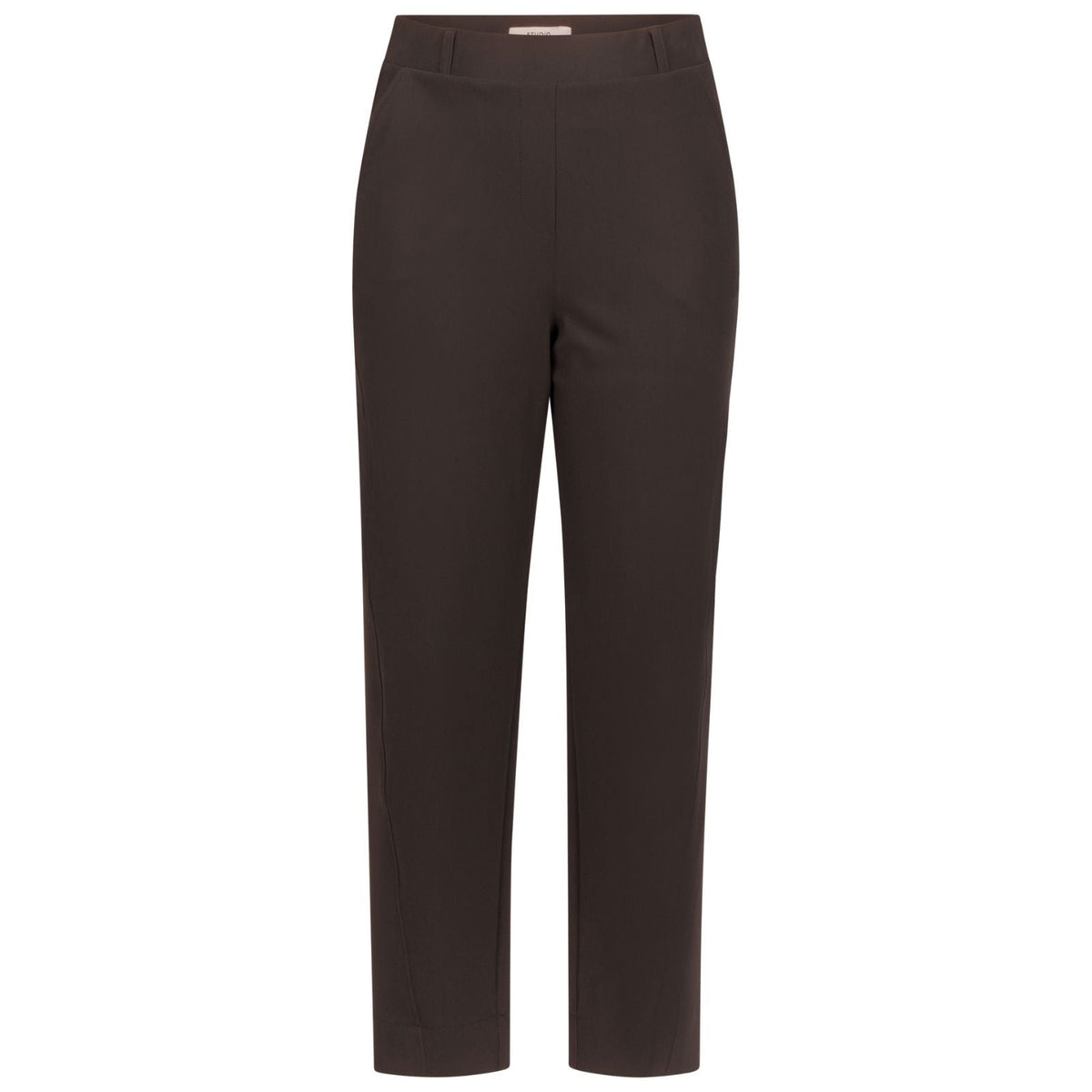 Espresso barrel trousers Marlise - Capuchon Fashion