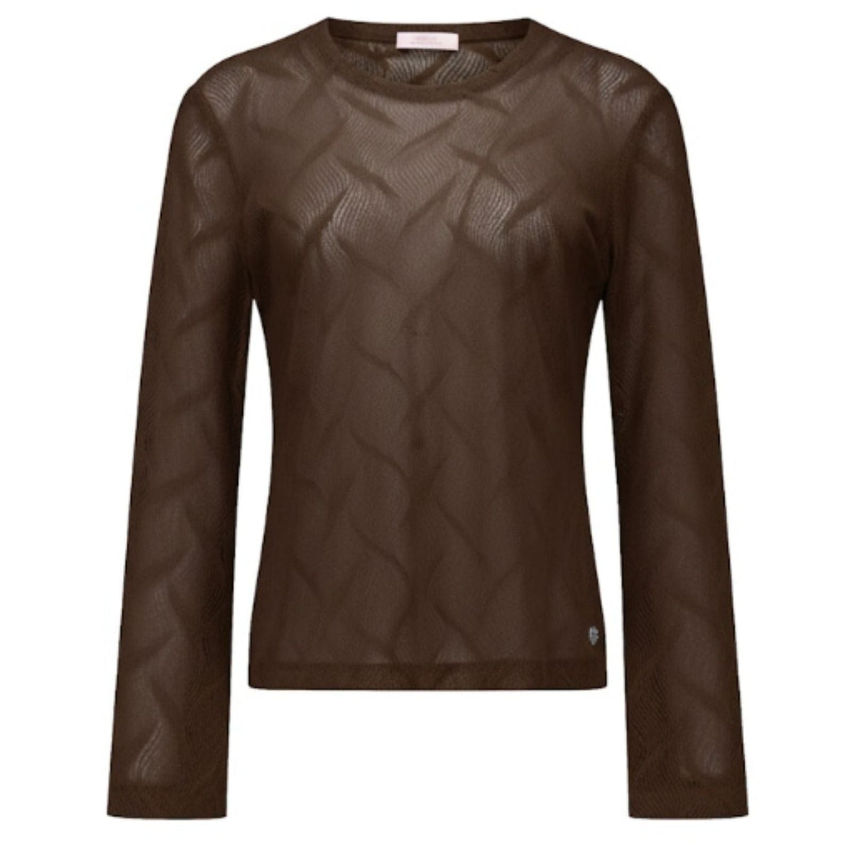Espresso lace top Reagan Flaire - Capuchon Fashion
