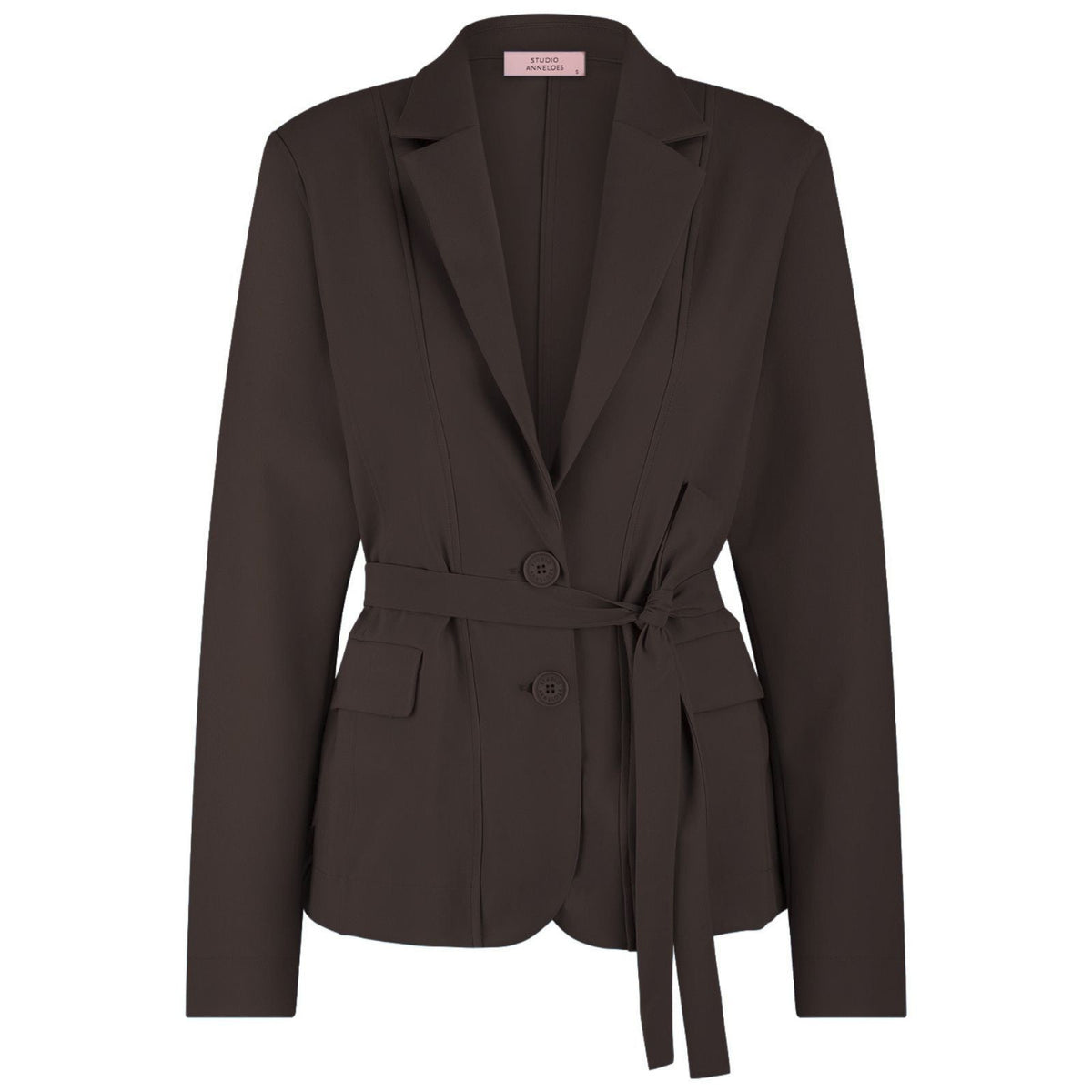 Espresso travel blazer Elin bonded - Capuchon Fashion