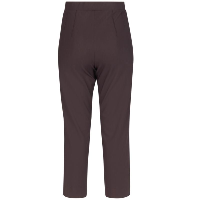 Espresso travel bonded trousers Roisin - Capuchon Fashion
