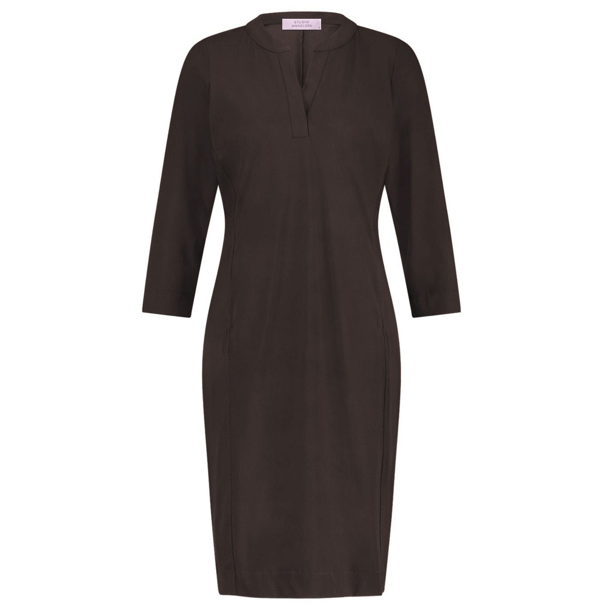 Espresso travel jurk Simplicity - Capuchon Fashion