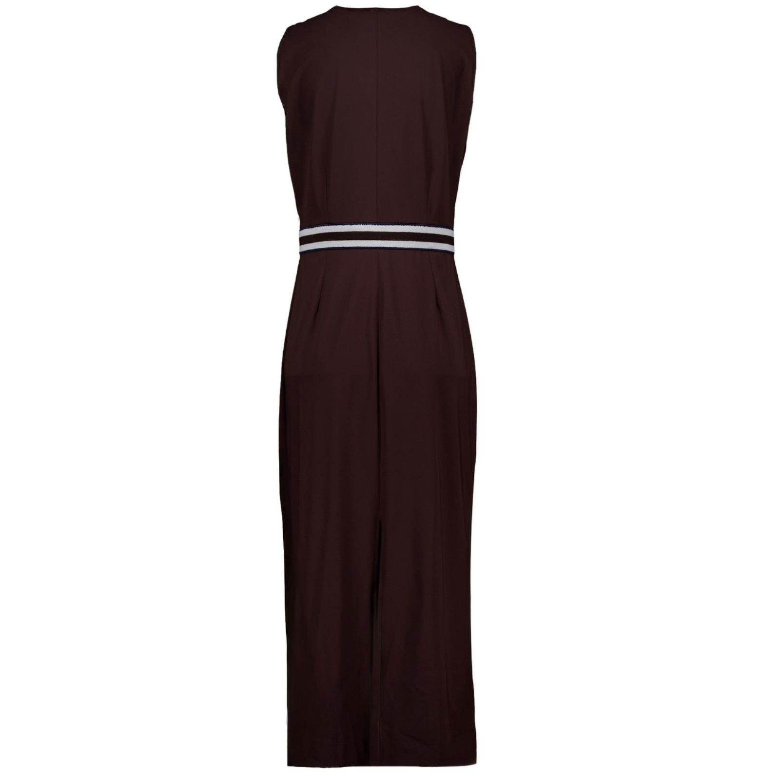 Espresso travel jurk Tirza tape - Capuchon Fashion