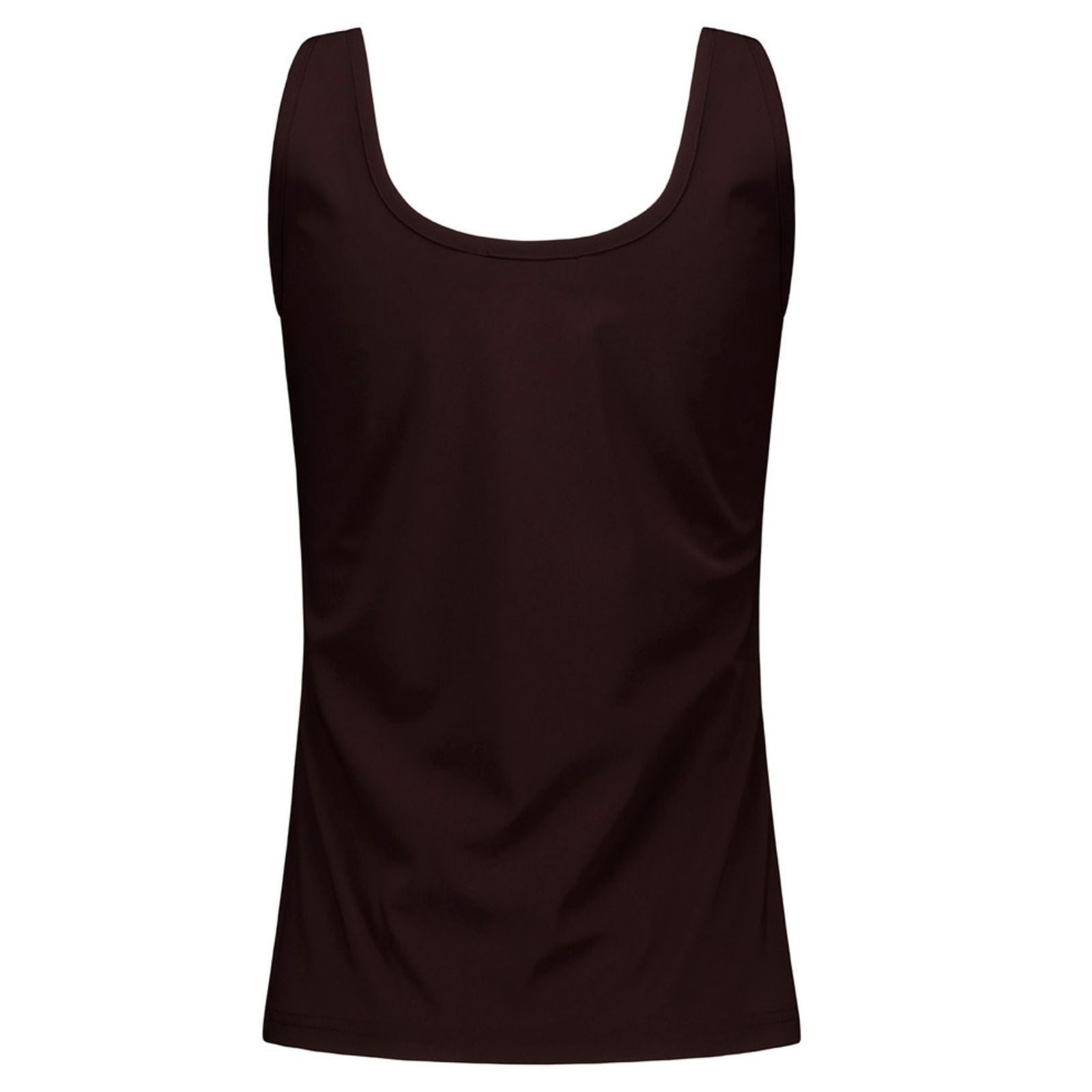 Espresso travel mouwloze top Novi - Capuchon Fashion