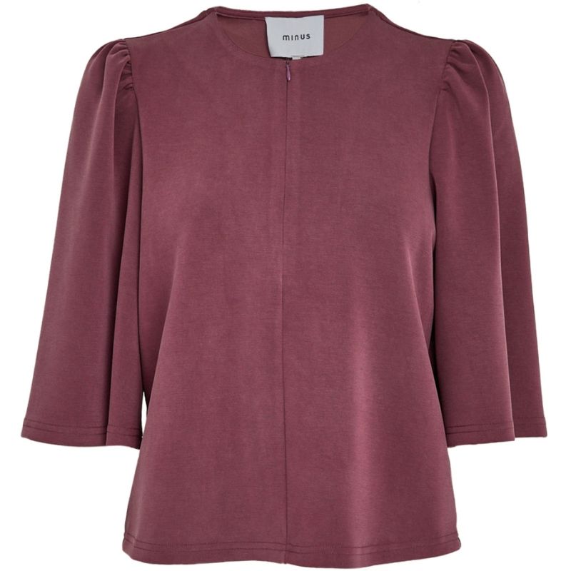 Fudge Purple modal t-shirt Elmia - Capuchon Fashion