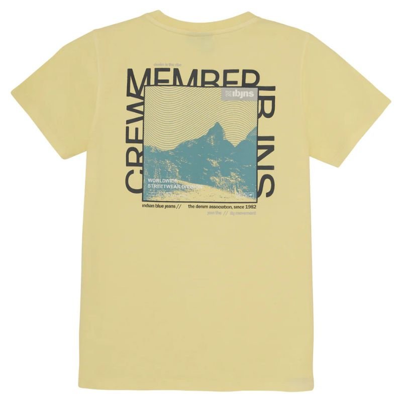 Geel t-shirt CM Backprint - Capuchon Fashion
